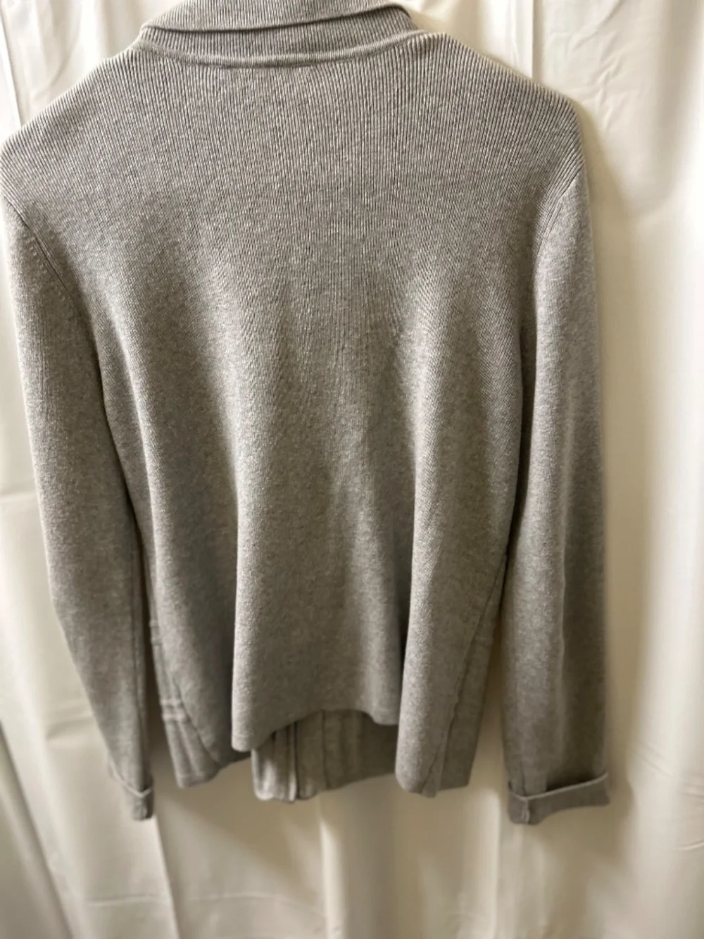 Croft & Barrow Grey Zip Up Sweater - Picture 3 of 3